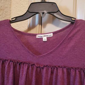 Indigo Thread Co Burgundy Top
